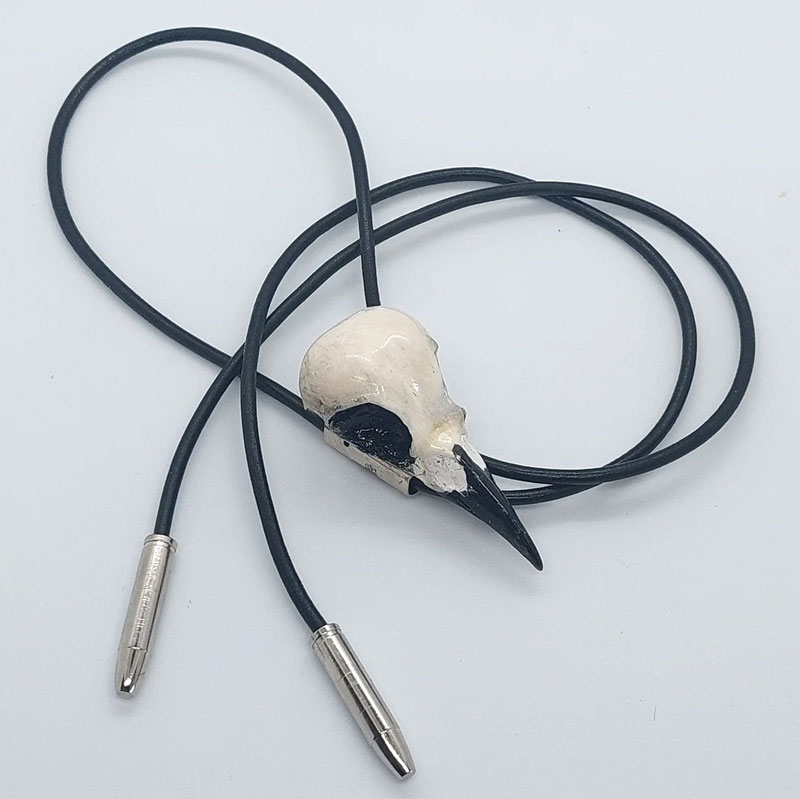 Magpie Skull Bolo Tie Fastener